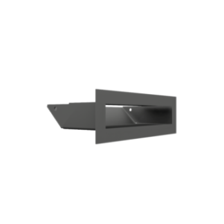 Modern Rés Szellőző Inox Hátfallal